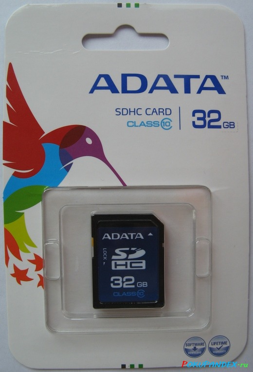 Карта памяти ADATA 32 GB в упаковке