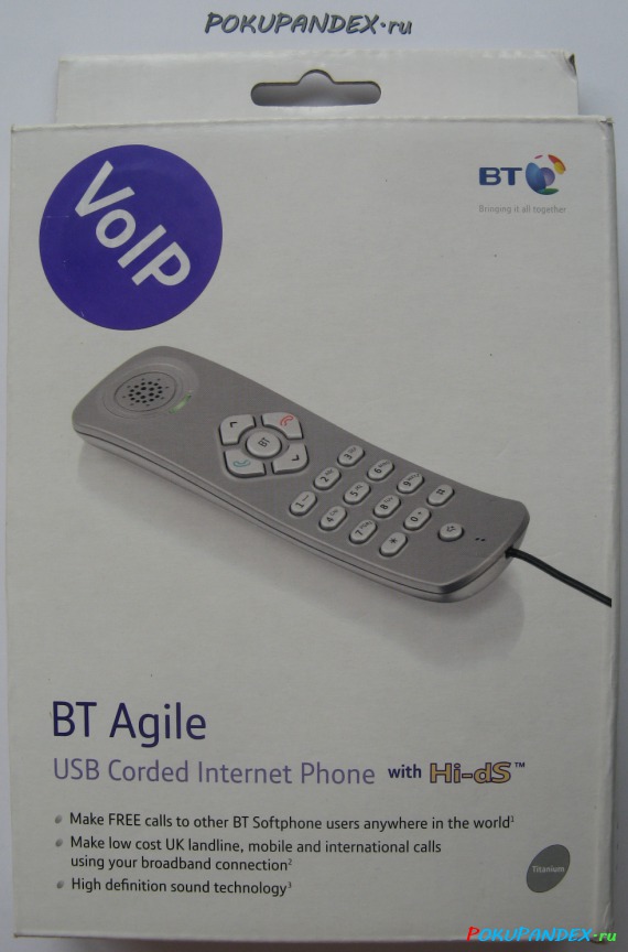 USB телефон BT Agile - упаковка