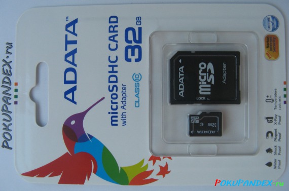 Карта памяти ADATA microSDHC 32 Gb