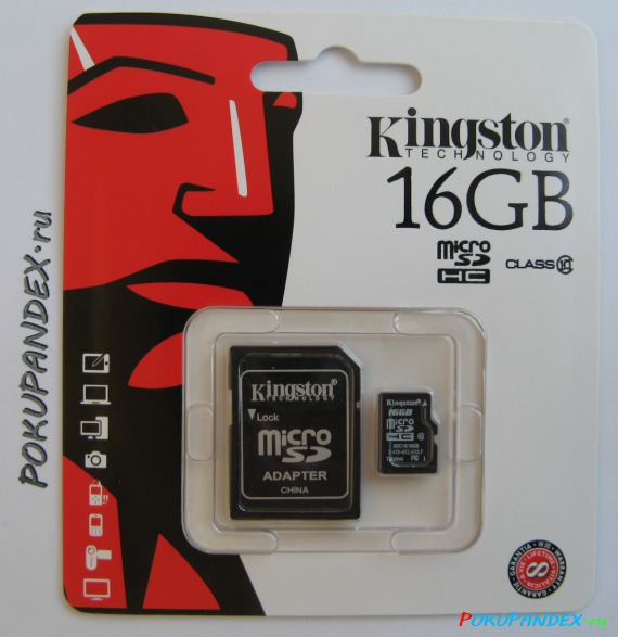 Kingston Flash Memory Card micro SDHC 16Gb Class 10