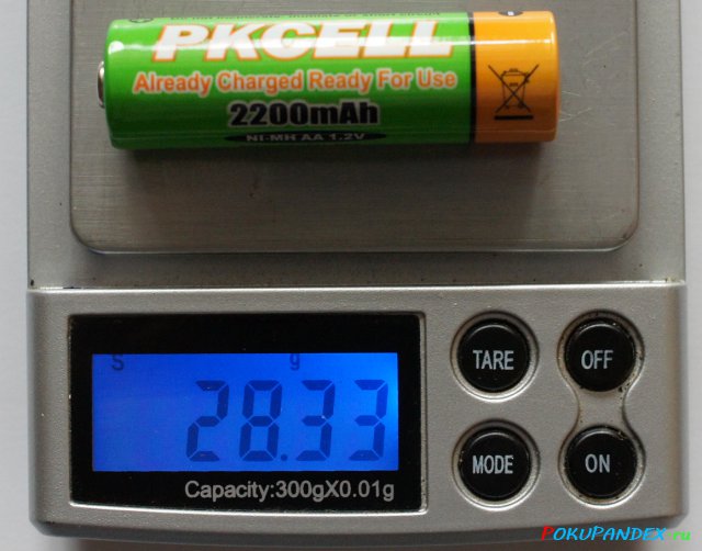 Аккумулятор PKCell AA Ni-MH LSD - вес