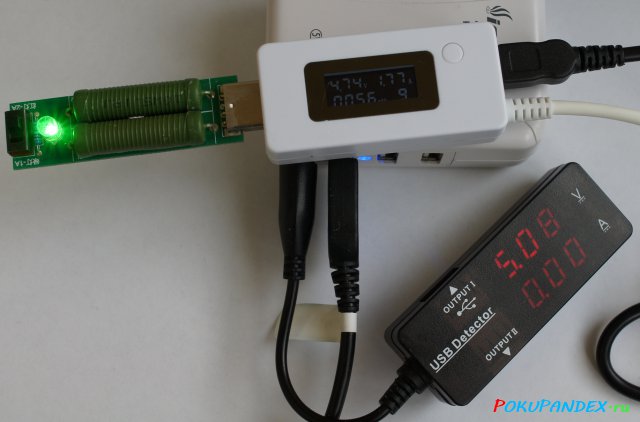 Тестирование USB-кабеля Fujitsu + зарядное IonCell. Ток 2A