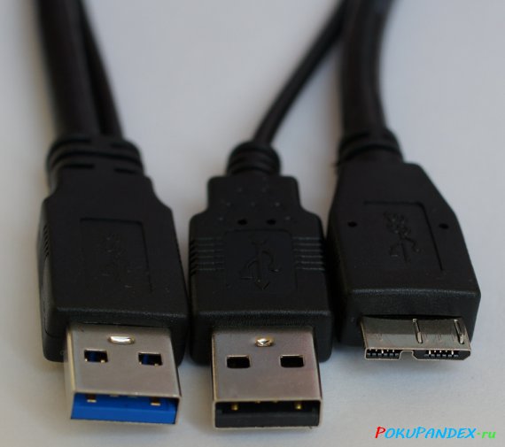 Разъемы Y-кабеля micro-USB 3.0