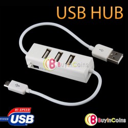 USB хаб с micro USB кабелем
