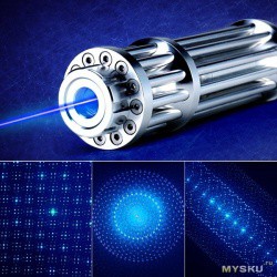 Сравнение 2 мощных синих лазеров (1,5 Вт и 5 Вт излучаемой мощности)