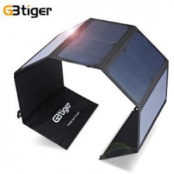 Крупная солнечная панель GBtiger 40W (5V 1.5A + DC 19V 1.5A)