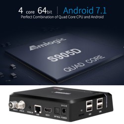 Mecool KI Pro - обзор и тестирование гибридного TV Box на Amlogic S905D с тюнером DVB T2/S2/C