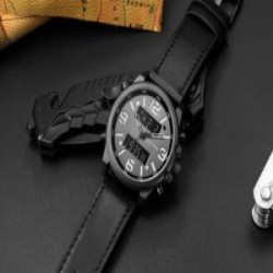 Кварцевые мужские часы Geekthink - стрелки и дисплей
