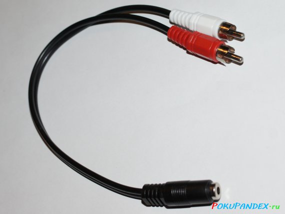 Кабель-переходник 3.5 mm Female Aux Cable Adapter 2 RCA