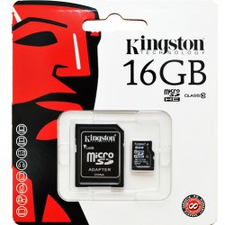 Карта памяти - Kingston 16GB Class 10 micro SDHC