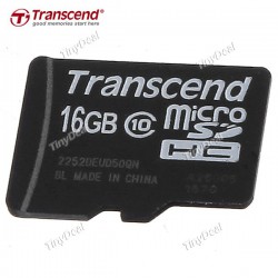 Transcend MicroSDHC 16GB. Class 10.