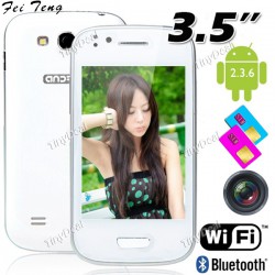 3.5" сенсорный экран Android 2.3 SP6820 смартфон с WiFi/ Bluetooth/ две камеры