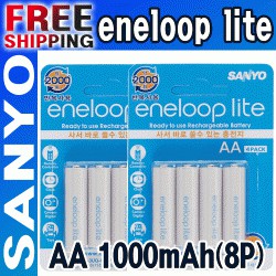 Eneloop Lite AA HR-3UQ - легкие аккумуляторы с низким саморазрядом