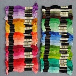Нитки мулине для вышивки из Китая (цветовая палитра DMC - 447 цветов)
