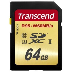 Карта памяти Transcend 64Gb SDXC UHS-I U3 R95/W60 Ultimate TS64GSDU3 - обзор и тесты скорости