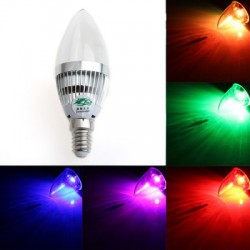 RGB лампочка с пультом - 3W E14