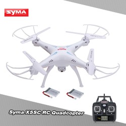 Квадрокоптер SYMA X5SC с камерой 2 МП, Headless Mode и двумя аккумуляторами.