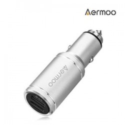 AERMOO C1 - автозарядка на 2 USB с QC 3.0 и стеклобоем