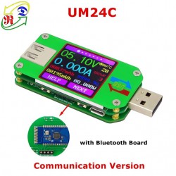 USB-тестер RuiDeng UM24C с Bluetooth-подключением к ПК и электронная нагрузка на 15Вт