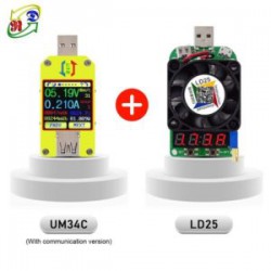 USB тестер RD UM34C (с блютузом!) и USB нагрузка RD LD25 25 Вт