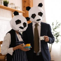 Картонные DIY маски панды - для оооочень терпеливых любителей няшности