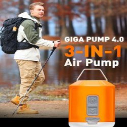 Обзор GIGA Pump 4.0 - универсальный портативный электронасос для матрасов и кемпинга